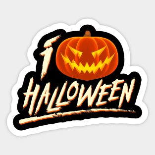 I Love Halloween Sticker